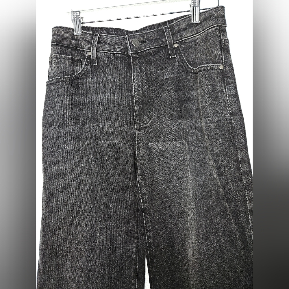 Fidelity Black Wide Leg Jeans, Size 27, High Rise, NWOT (Sample) - Picture 3 of 4